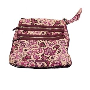 Vera Bradley Pink and Purple Floral Wristlet